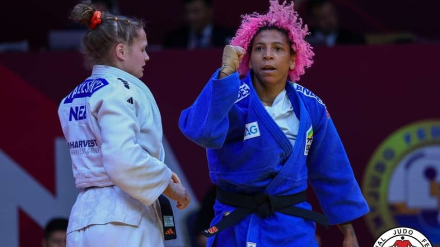 Rafaela Silva foi bronze no Grand Slam do Cazaquistão de judô (Foto: Divulgação/ IJF)