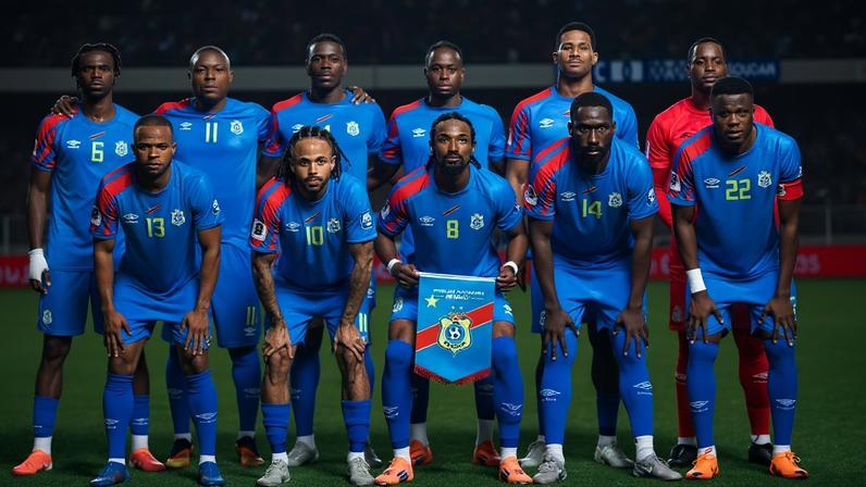 Seleção da RD Congo (Foto: Reprodução/X)