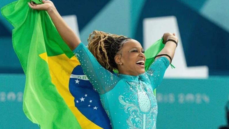Depois de fazer história em Paris 2024, Rebeca Andrade se prepara para competir em Los Angeles 2028