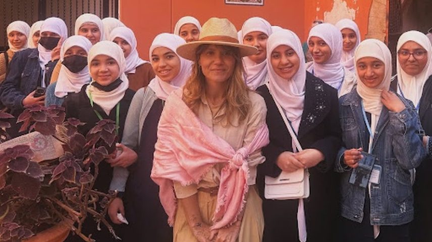 Renata Motta em viagem à Líbia, em 2025 — Foto: Arquivo pessoal