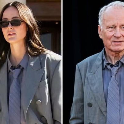 Atriz usa o mesmo terno de colega vilão de filme no Oscar