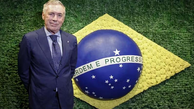 Carlo Ancelotti renova contrato com a seleção brasileira até 2030 — Foto: Rafael Ribeiro/CBF