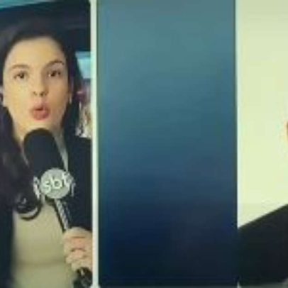 Repórter do SBT RJ é atropelada ao vivo por viatura da PM