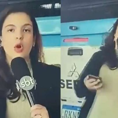Repórter é atropelada por viatura da PM durante transmissão ao vivo no Rio