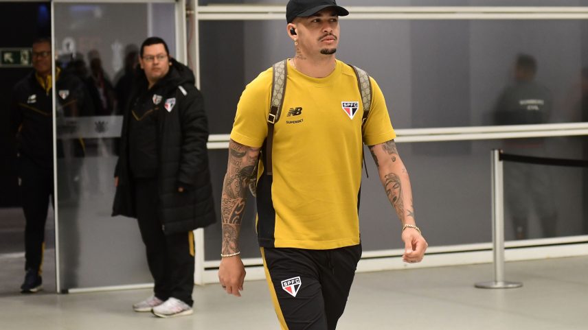 Luciano antes de Corinthians x São Paulo — Foto: Marcos Ribolli
