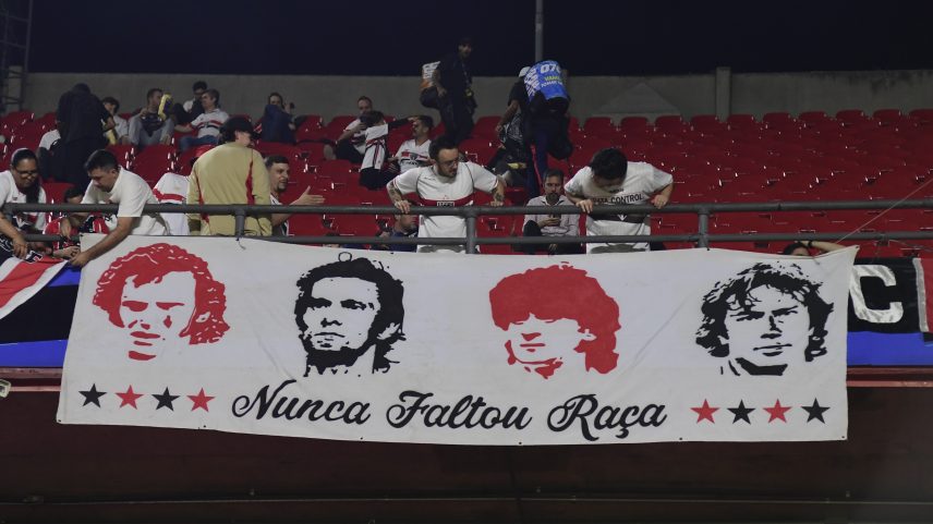 Tricolor venceu o Boston River no Morumbis — Foto: Marcos Ribolli