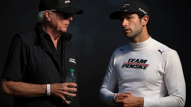 Rick Mears and Felipe Nasr at Sebring International Raceway test by Chris Owens
