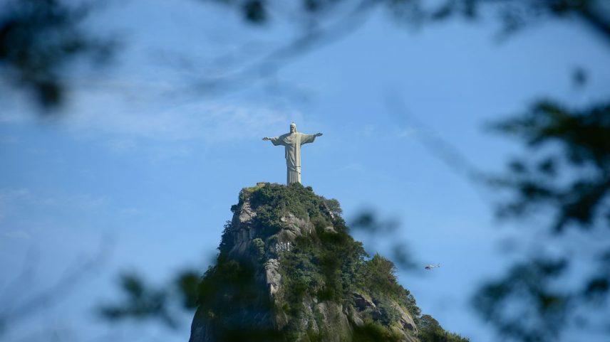 Vista do Cristo Redentor no Rio de Janeiro