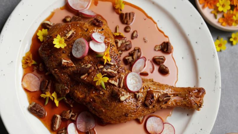 Roast chicken with hot honey