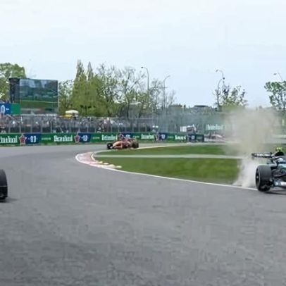 Russell vence a sprint do GP do Canadá após disputa entre Mercedes