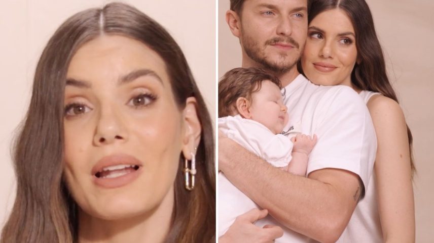 Camila Queiroz revela desafios do puerpério: 'Dá medo cuidar de uma vida que cabe na sua mão' — Foto: redação Marie Claire
