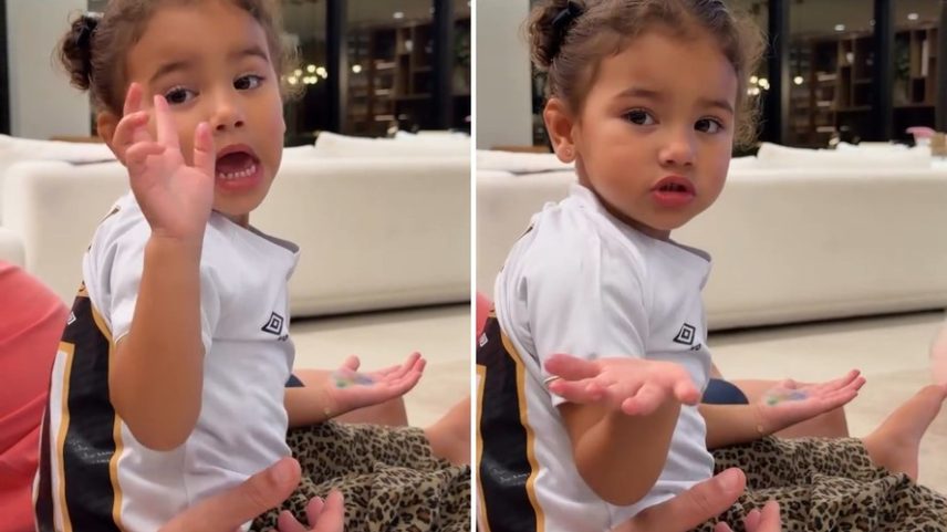 Mavie mostra ciúmes de Neymar em vídeo: 'Não pode'
