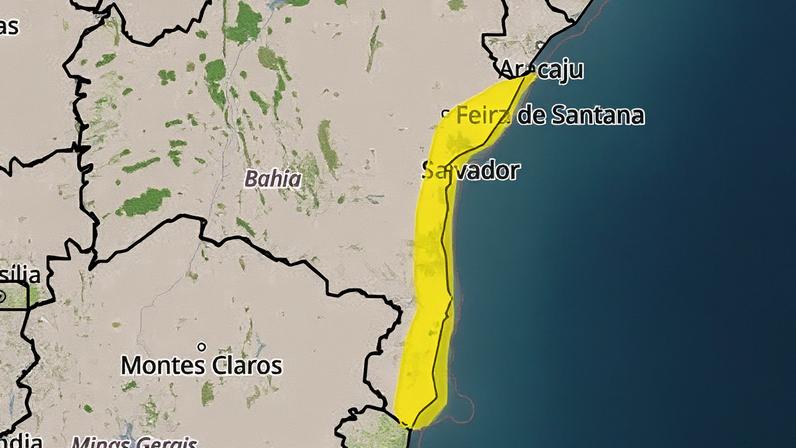 Salvador e outros 130 municípios baianos entraram em estado de atenção nesta terça-feira (5), depois que o Instituto Nacional de Meteorologia