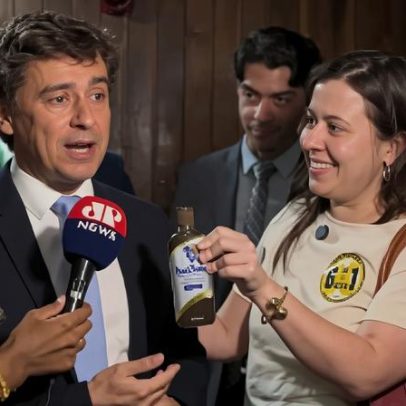 Sâmia dá óleo de peroba a Nikolas Ferreira por suposta mentira