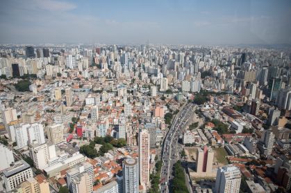 Vista aérea da capital paulista