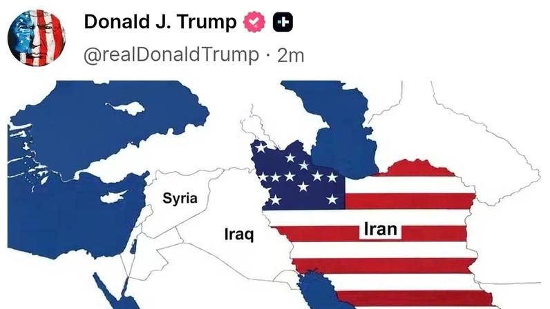 Imagem publicada por Trump neste sábado — Foto: Reprodução