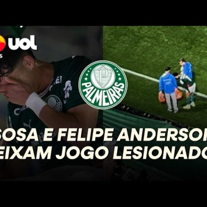 Palmeiras sofre baixas: Sosa e Felipe Anderson lesionados contra o Cruzeiro