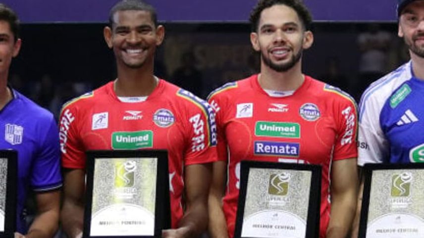 Adriano e Judson foram eleitos para a seleção do campeonato (Foto: Wander Roberto/ Inovafoto/ CBV)