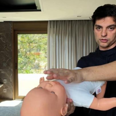 Influenciador Lucas Bley salva filha em desengasgo e alerta sobre socorros