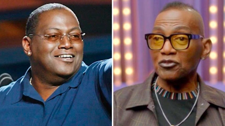 O produtor e músico Randy Jackson em 2002 e 2026 — Foto: reprodução