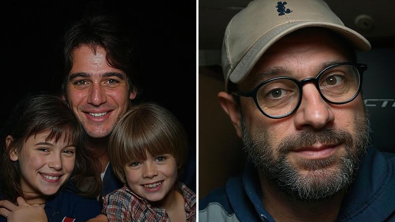 Danny Pintauro com Tony Danza e Alyssa Milano na série 'Quem É o Chefe?' e em foto atual — Foto: divulgação e reprodução