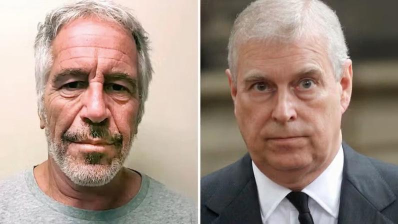 Jeffrey Epstein e o ex-príncipe Andrew — Foto: reprodução e Getty