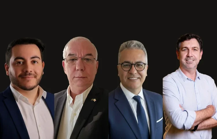 Alexandre Barreto, Julio Nogueira, Ozoni Argenton, Valmir Hammes, palestrantes do Senior Experience: reforma tributária na pauta (Divulgação/Divulgação)