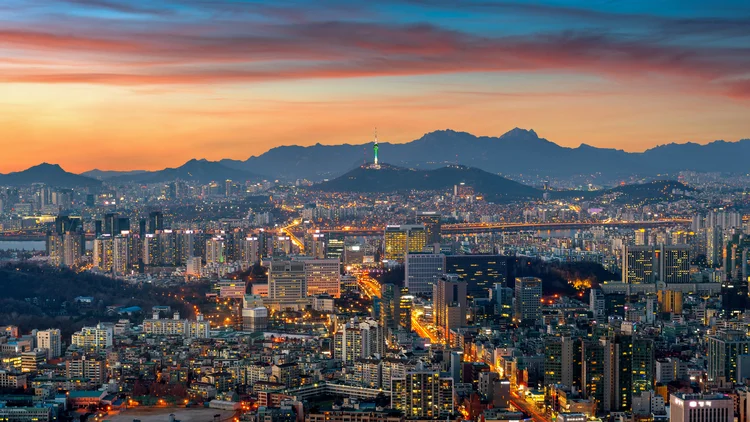 Vista de Seoul: capital da Coreia do Sul (tawatchai07/Freepik)