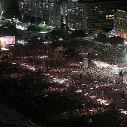 Shakira reúne 2 milhões em Copacabana e transforma o local em altar do mundo