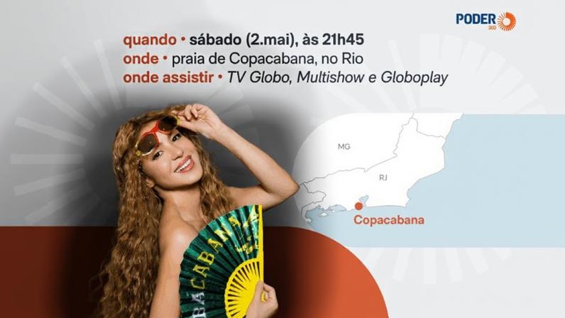 Show de Shakira em Copacabana terá grande estrutura e forte esquema de segurança para receber o público.