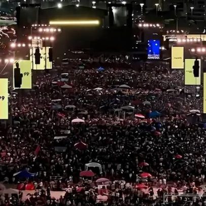 Copacabana lotada: imagens aéreas mostram público no show de Shakira