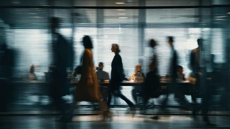 business people walking