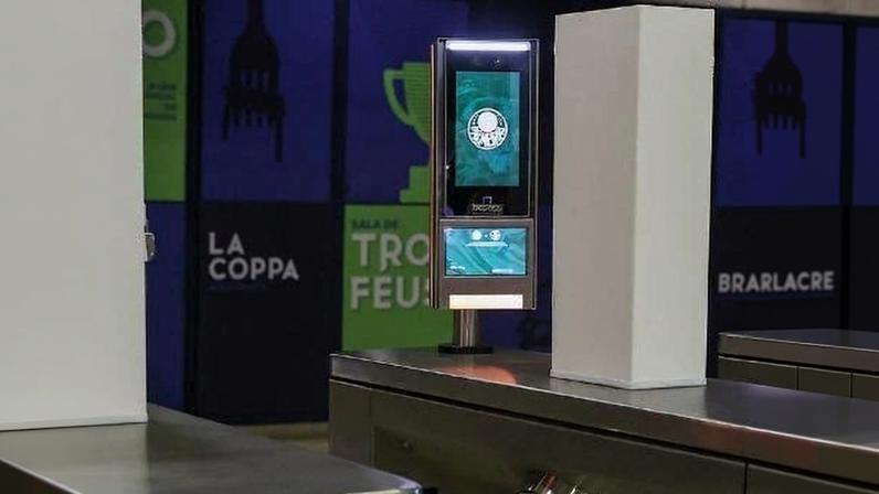 Sistema de biometria facial adotado nas catracas do Allianz Parque