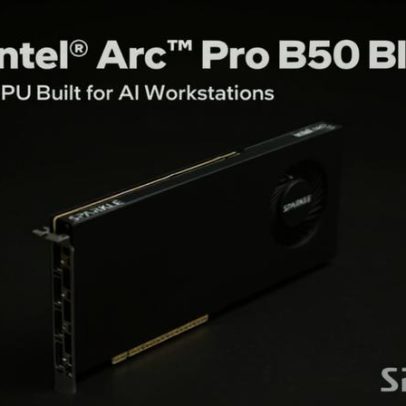 Sparkle Arc Pro B50 cabe em um slot com apenas 21,5 mm de espessura