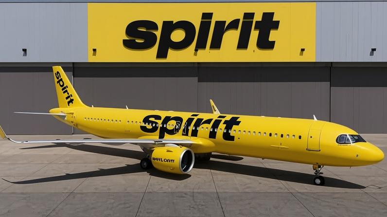 Avião da Spirit Airlines, companhia de baixo custo que opera nos Estados Unidos