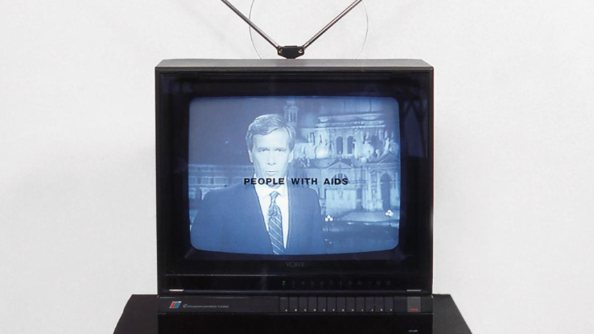 Gretchen Bender, 'TV Text & Image (PEOPLE WITH AIDS)' (1986)