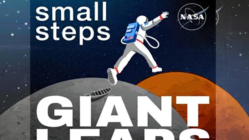The cover art display for the Small Steps, Giant Leaps podcast.