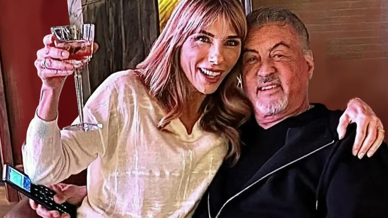 Sylvester Stallone com a esposa Jennifer Flavin em foto compartilhada no perfil do astro de 'Rocky' e 'Rambo' na última semana — Foto: Instagram