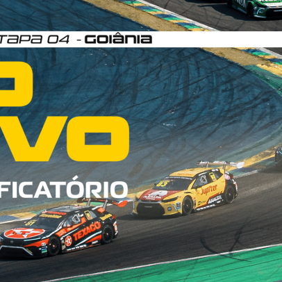 Acompanhe ao vivo o treino classificatório da Stock Car Pro Series em Goiânia