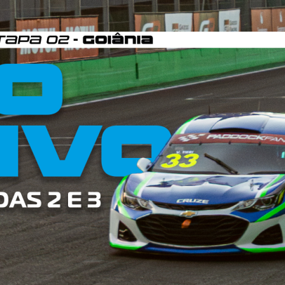 Corridas 2 e 3 da Stock Light são transmitidas ao vivo em Goiânia