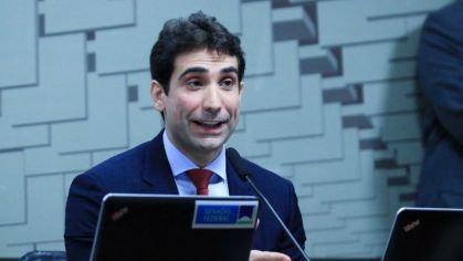 Diretor de Política Monetária do Banco Central, Gabríel Galípolo, fala em comissão no Senado Federal