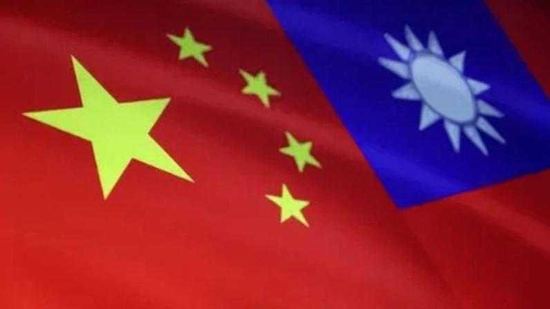 Ilustração mostra bandeiras da China e de Taiwan