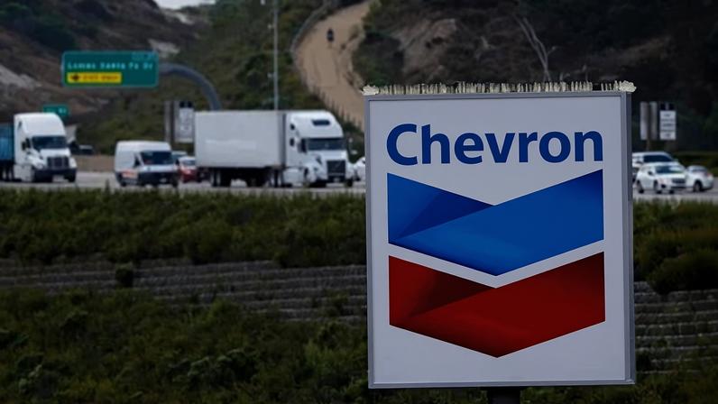 Placa da Chevron na California, EUA