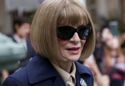 Anna Wintour organizadora do Met Gala, no Metropolitan Museum of Art em Nova York, EUA