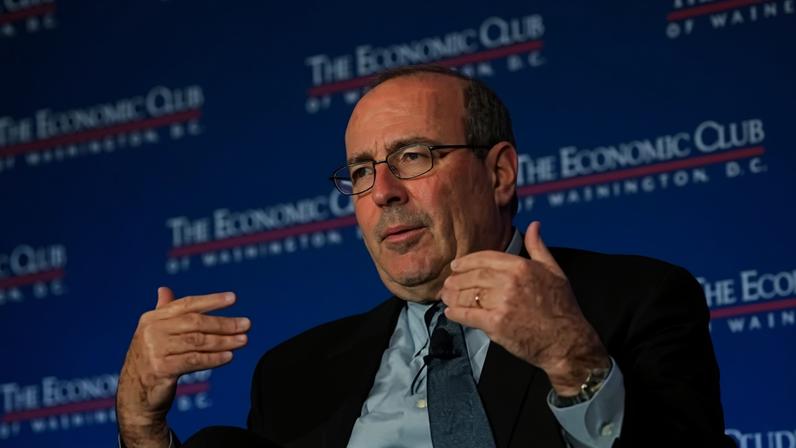Presidente do Fed de Richmond, Thomas Barkin, durante evento em Washington