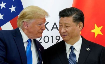 Presidente dos EUA, Donald Trump, e presidente da China, Xi Jinping, durante encontro na cúpula do G20, em Osaka, no Japão