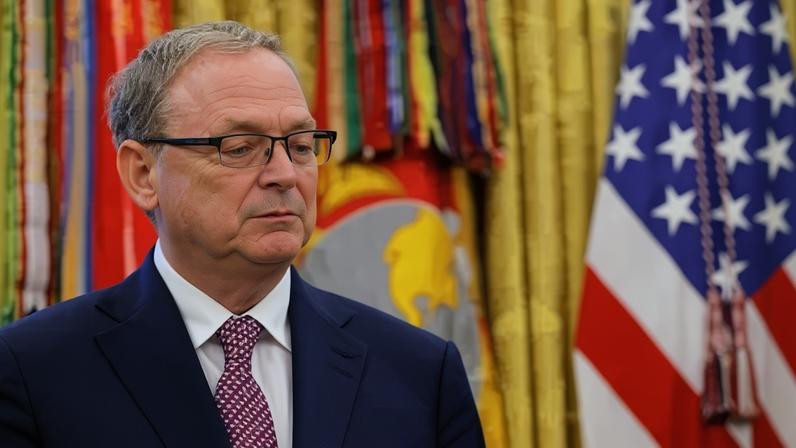 Assessor econômico da Casa Branca, Kevin Hassett, na Casa Branca, em Washington