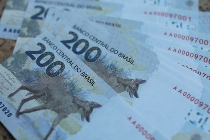Notas de 200 reais