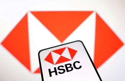 Ilustração mostra logotipo do Banco HSBC