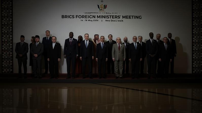 Reunião dos ministros das Relações Exteriores dos Brics em Bharat Mandapam, Nova Délhi